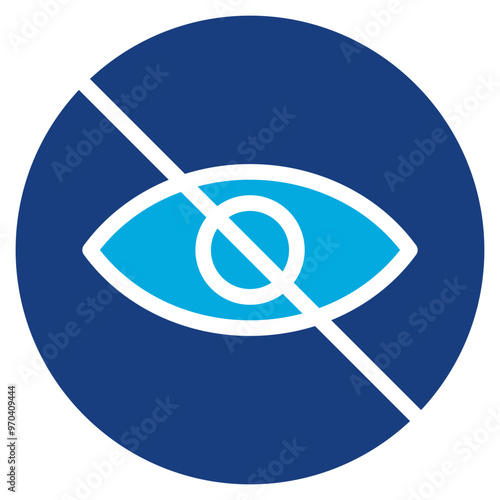 Blurred Vision icon vector image. Can be used for Allergy Symptoms.