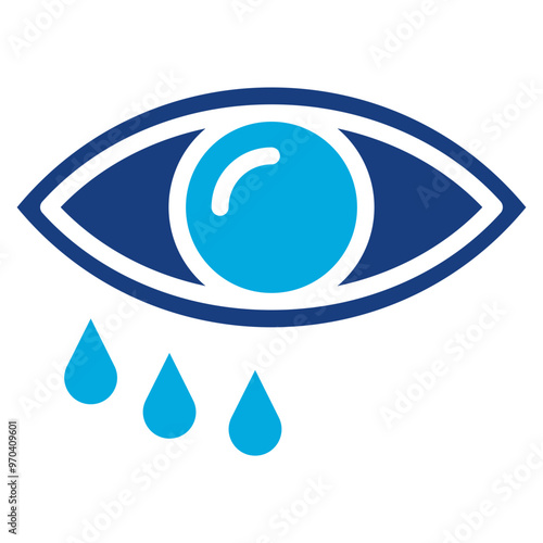 Itchy Eyes icon vector image. Can be used for Allergy Symptoms.
