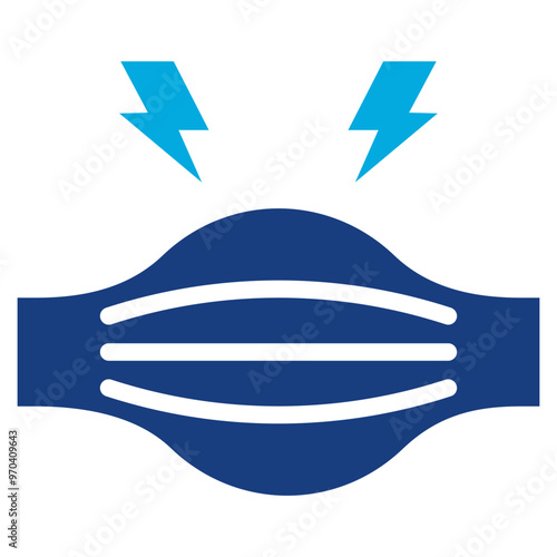Muscle Aches icon vector image. Can be used for Allergy Symptoms.