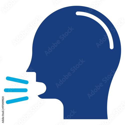 Sneezing icon vector image. Can be used for Allergy Symptoms.