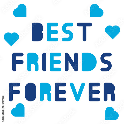 Best Friends Forever icon vector image. Can be used for Social Relationship.
