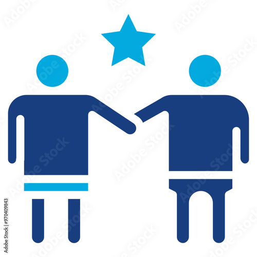 Buddies icon vector image. Can be used for Social Relationship.