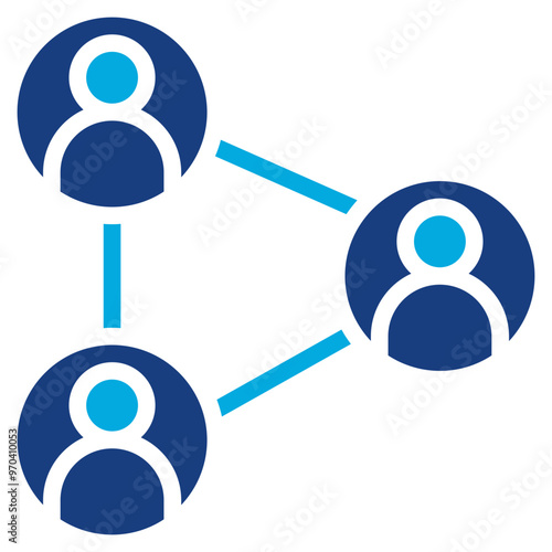 Connections icon vector image. Can be used for Social Relationship.