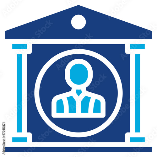 Authority icon vector image. Can be used for Compilance and Regulation.