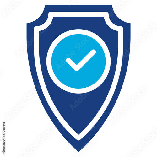 Shield icon vector image. Can be used for Compilance and Regulation. photo