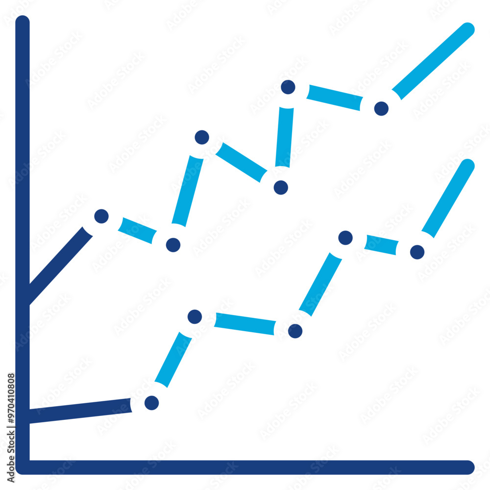 Line Chart icon vector image. Can be used for Market Research. Line Chart icon vector image. Can be used for Market Research.
