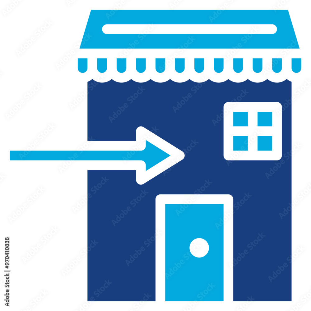 Market Entry icon vector image. Can be used for Market Research. Market Entry icon vector image. Can be used for Market Research.