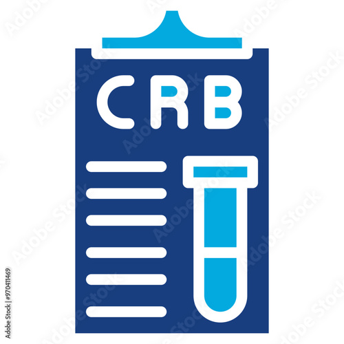 C Reactive Protein icon vector image. Can be used for Medical Tests.
