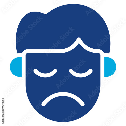Guilty icon vector image. Can be used for Human Emotions.