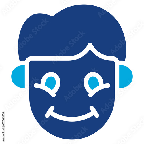 Grateful icon vector image. Can be used for Human Emotions.
