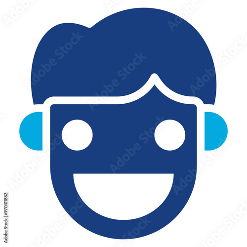 Hopeful icon vector image. Can be used for Human Emotions.