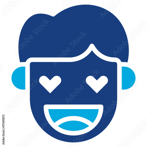 Love icon vector image. Can be used for Human Emotions.