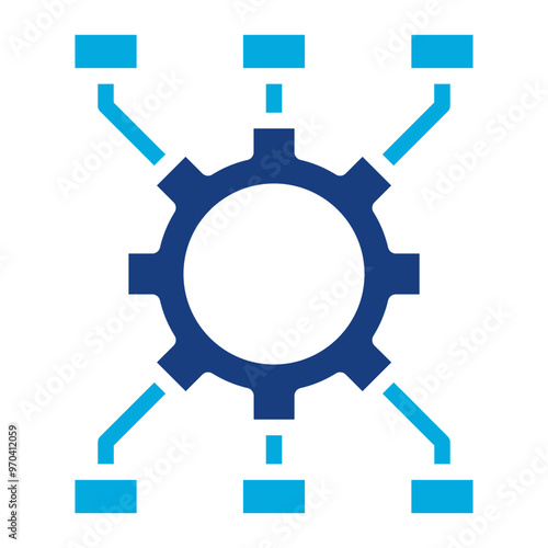 Algorithm icon vector image. Can be used for Data Science.