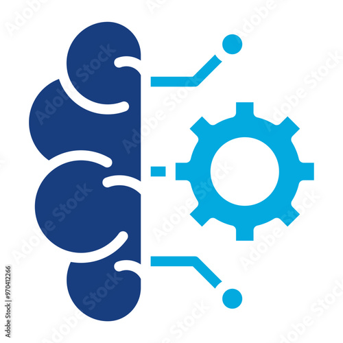 Deep Learning icon vector image. Can be used for Data Science.