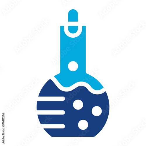Flask icon vector image. Can be used for Data Science.