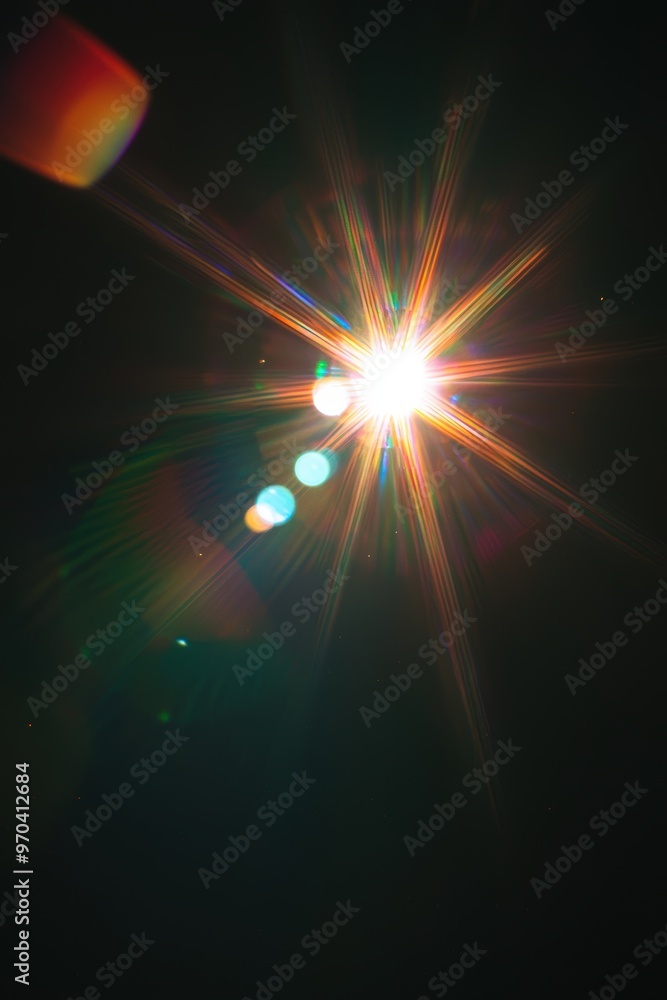 Lens flare with rainbow colors Lens flare with rainbow colors