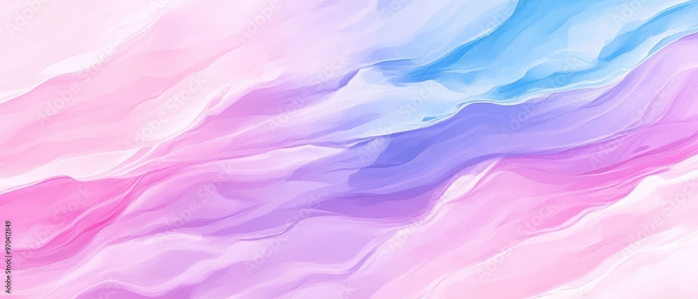 Obraz premium A serene abstract background featuring soft pastel colors that flow beautifully, perfect for tranquil and calming designs.