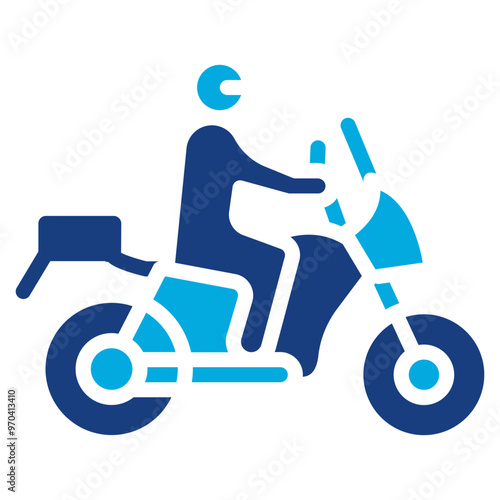 Biker icon vector image. Can be used for Urban Tribes.