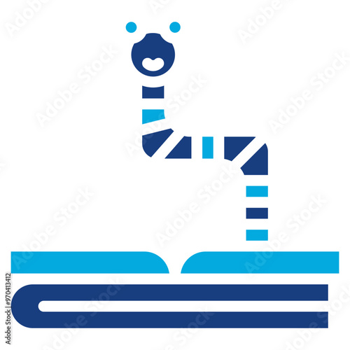 Bookworm icon vector image. Can be used for Urban Tribes.
