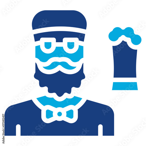 Craft Beer Enthusiast icon vector image. Can be used for Urban Tribes.