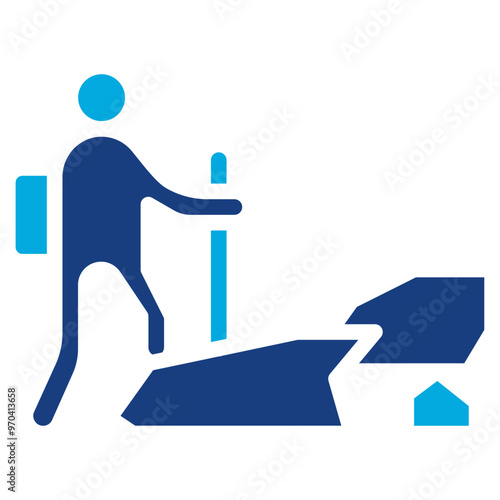 Hiker icon vector image. Can be used for Urban Tribes.