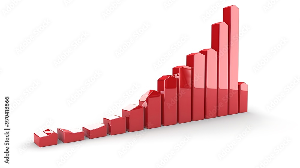 Graph Showing Massive Increase, Stock Market Growth Concept Background Graph Showing Massive Increase, Stock Market Growth Concept Background