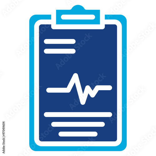 Patient Chart icon vector image. Can be used for Plastic and Cosmetic Surgery.