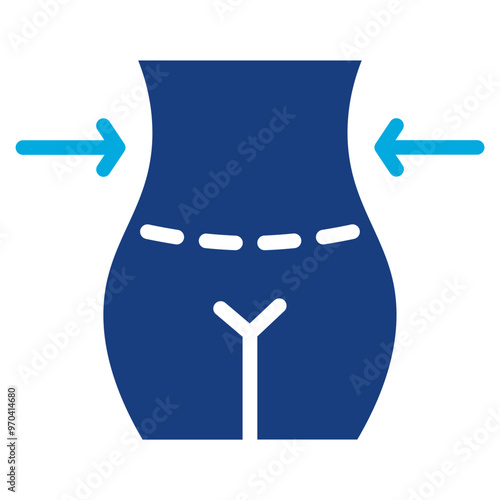 Liposuction icon vector image. Can be used for Plastic and Cosmetic Surgery.