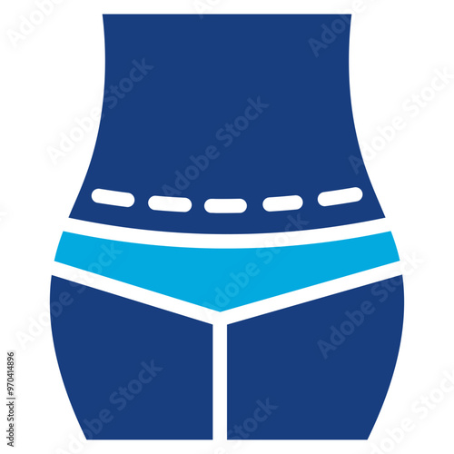 Tummy Tuck icon vector image. Can be used for Plastic and Cosmetic Surgery.