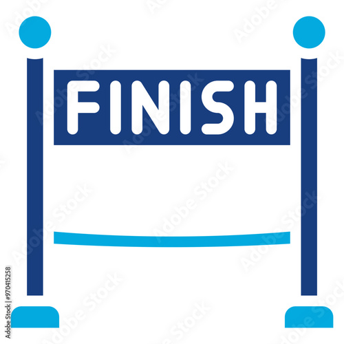 Finish Line icon vector image. Can be used for Marathon.