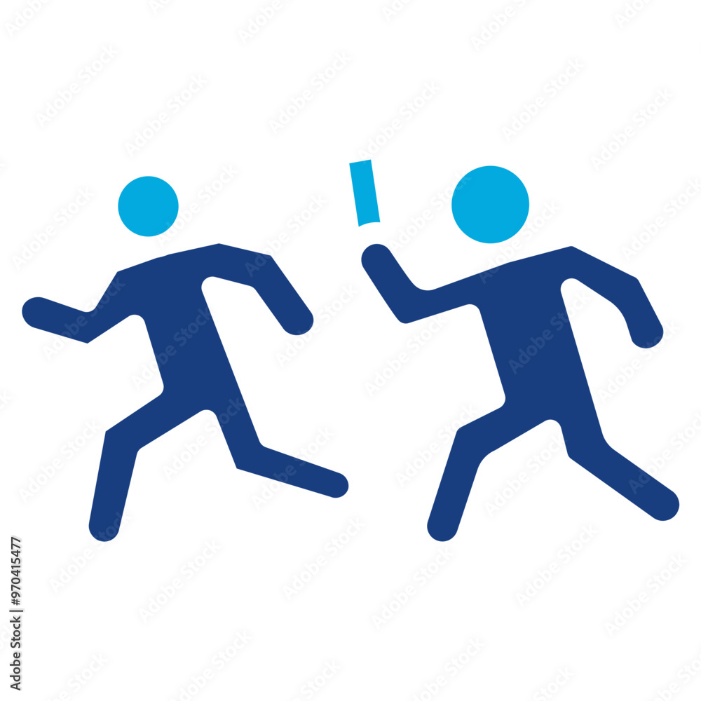 Relay Baton icon vector image. Can be used for Marathon. Relay Baton icon vector image. Can be used for Marathon.