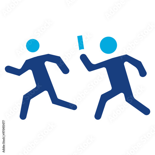 Relay Baton icon vector image. Can be used for Marathon.