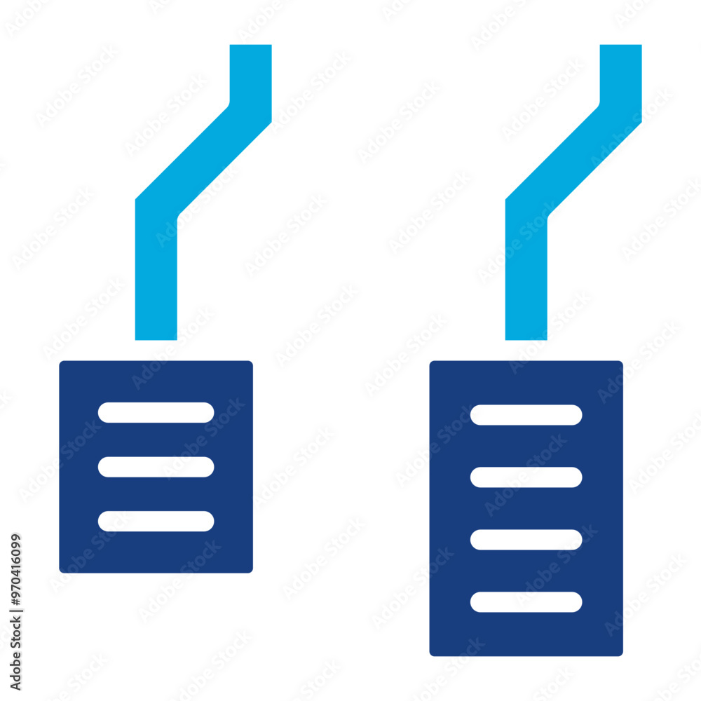 Clutch Pedal icon vector image. Can be used for Driving School. Clutch Pedal icon vector image. Can be used for Driving School.