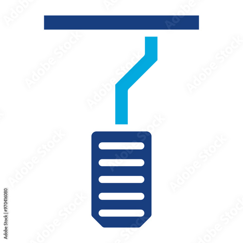 Accelerator Pedal icon vector image. Can be used for Driving School.