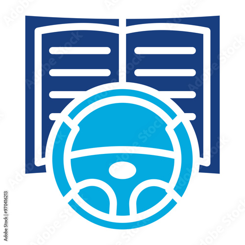 Driver Education icon vector image. Can be used for Driving School.
