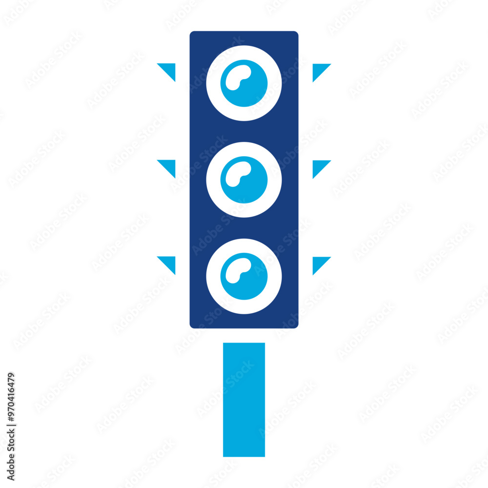 Traffic Light icon vector image. Can be used for Driving School. Traffic Light icon vector image. Can be used for Driving School.