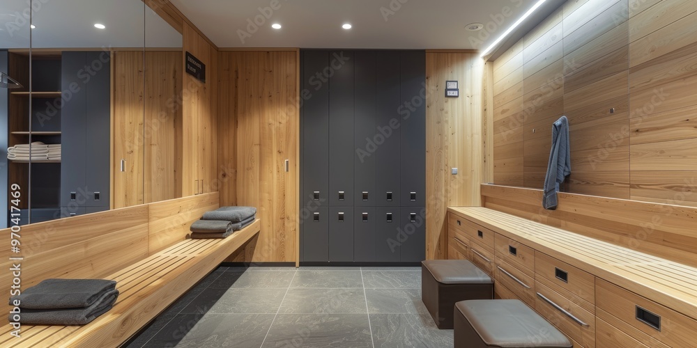 Office wardrobe changing room in a sports club Locker room Office wardrobe changing room in a sports club Locker room