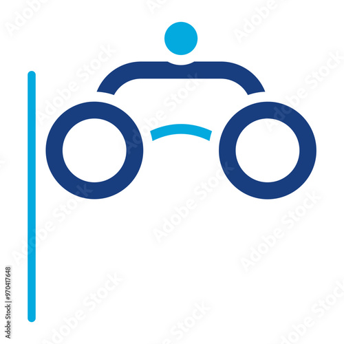 Binoculars icon vector image. Can be used for Cruiser.