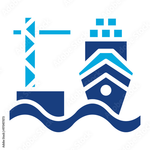 Port icon vector image. Can be used for Cruiser.
