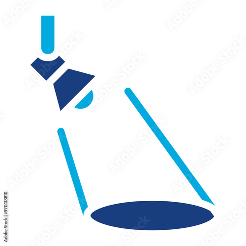 Searchlight icon vector image. Can be used for Rescue And Response.