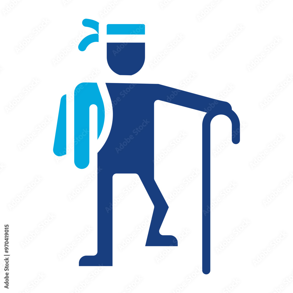 Hiking icon vector image. Can be used for Retirement. Hiking icon vector image. Can be used for Retirement.