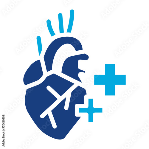 Heart Health icon vector image. Can be used for Psychiatric Hospitals.