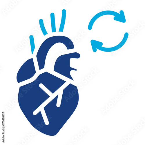 Heart Transplant icon vector image. Can be used for Psychiatric Hospitals.