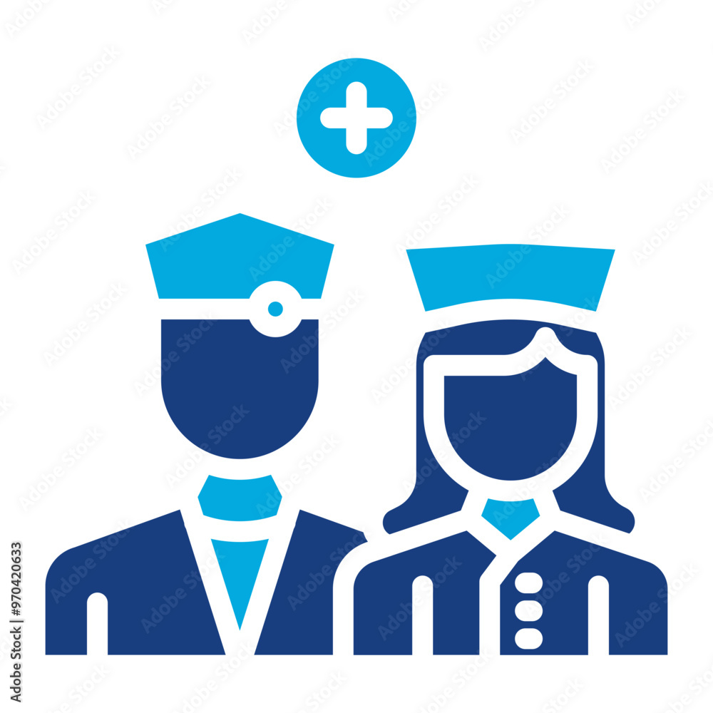 Medical Team icon vector image. Can be used for Psychiatric Hospitals. Medical Team icon vector image. Can be used for Psychiatric Hospitals.
