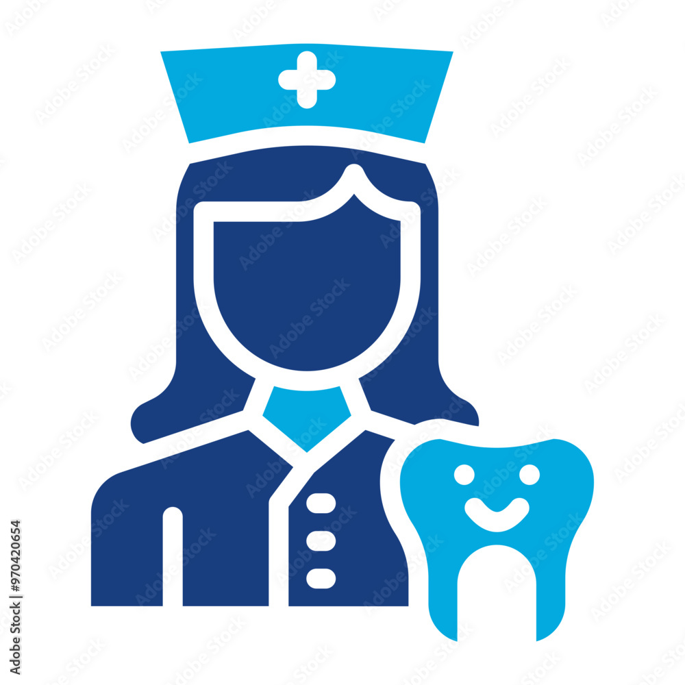 Pediatric Dentist icon vector image. Can be used for Psychiatric Hospitals. Pediatric Dentist icon vector image. Can be used for Psychiatric Hospitals.