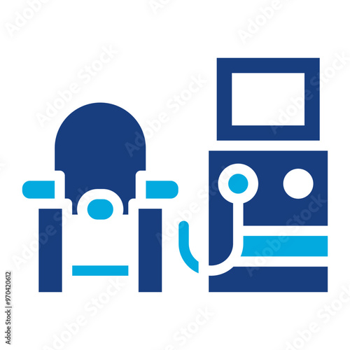 Kidney Dialysis Machine icon vector image. Can be used for Psychiatric Hospitals.