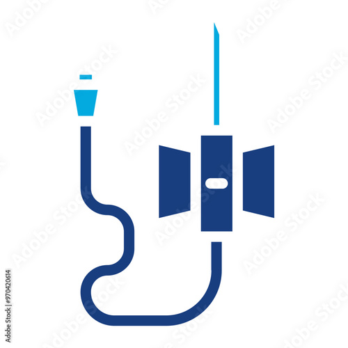 IV Catheter icon vector image. Can be used for Psychiatric Hospitals.