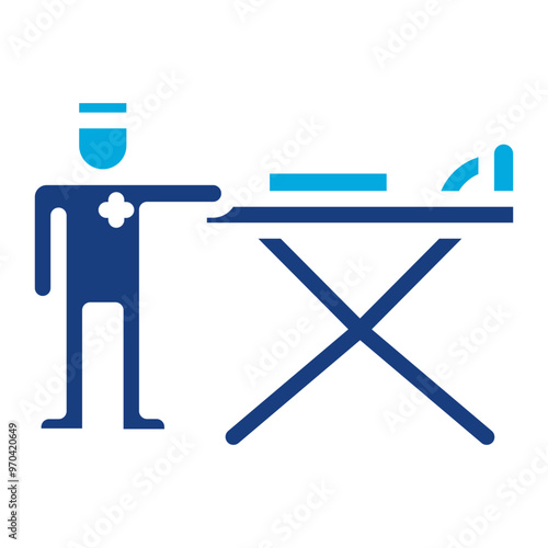 Patient Transport icon vector image. Can be used for Psychiatric Hospitals.