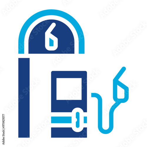 Petrol Station icon vector image. Can be used for Oil And Gas.