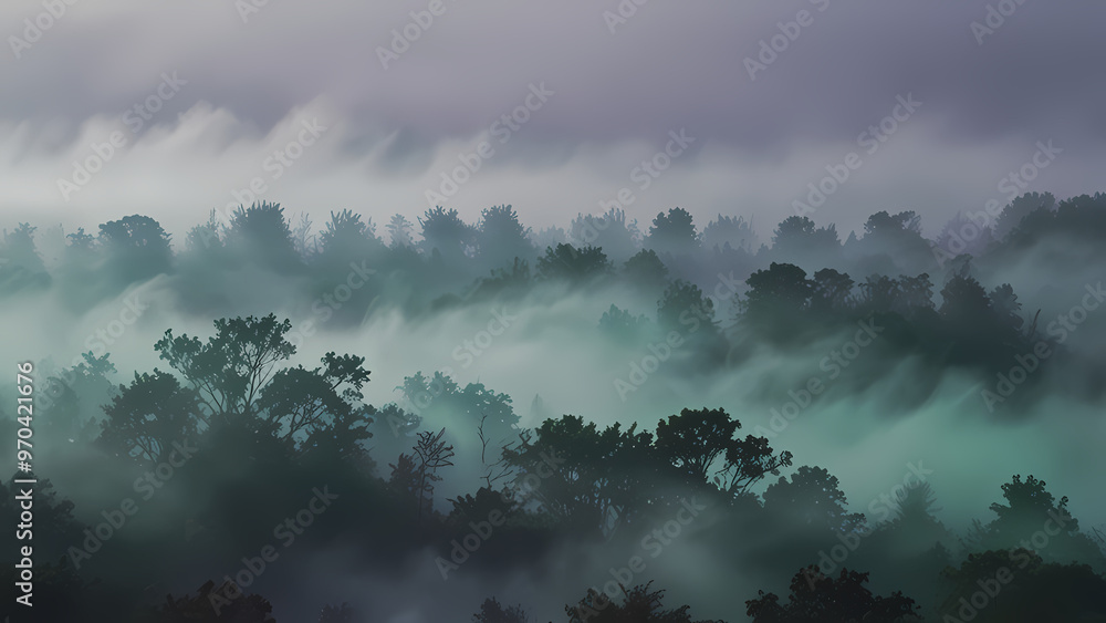 Abstract background of fog swirling in the air, blending with soft pastel colors like lavender, mint green, and sky blue Abstract background of fog swirling in the air, blending with soft pastel colors like lavender, mint green, and sky blue